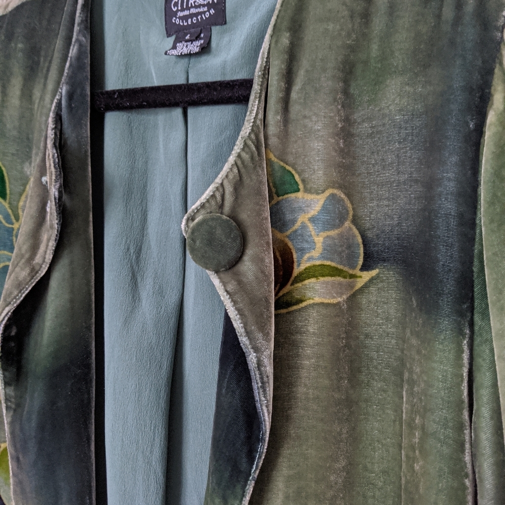 Vintage velvet overcoat